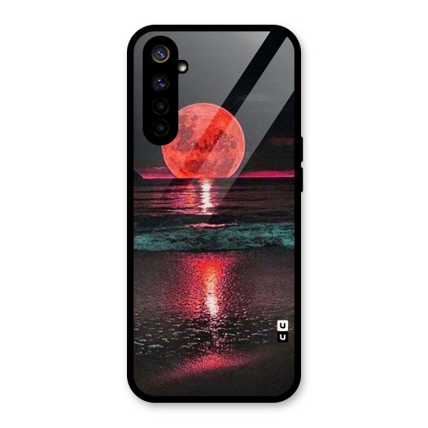 Red Sun Ocean Glass Back Case for Realme 6