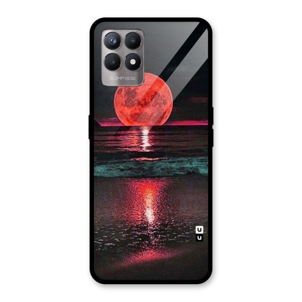 Red Sun Ocean Glass Back Case for Realme 8i