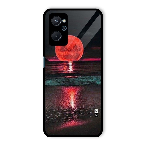 Red Sun Ocean Glass Back Case for Realme 9i