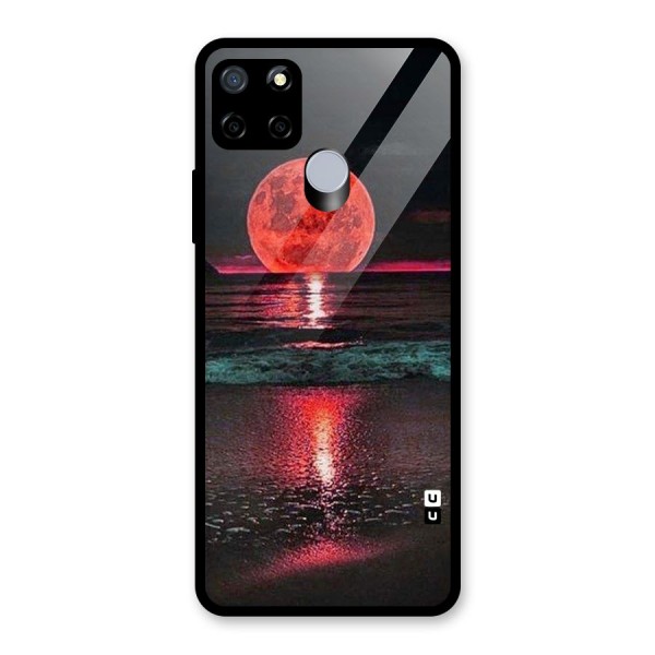 Red Sun Ocean Glass Back Case for Realme C12