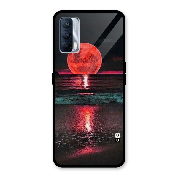 Red Sun Ocean Glass Back Case for Realme X7