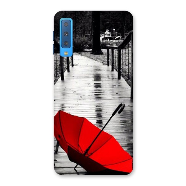 Red Umbrella Back Case for Galaxy A7 (2018)