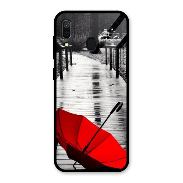 Red Umbrella Glass Back Case for Galaxy A30