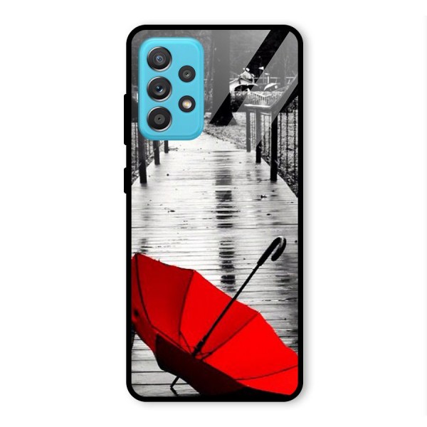 Red Umbrella Glass Back Case for Galaxy A52s 5G