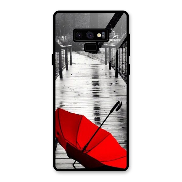 Red Umbrella Glass Back Case for Galaxy Note 9