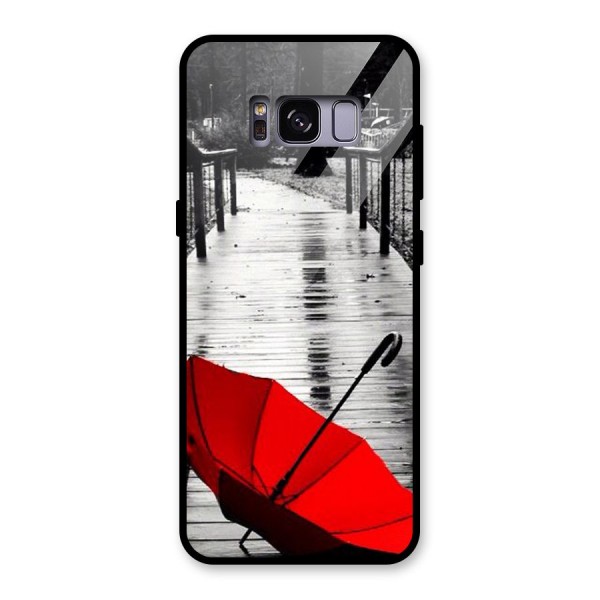 Red Umbrella Glass Back Case for Galaxy S8