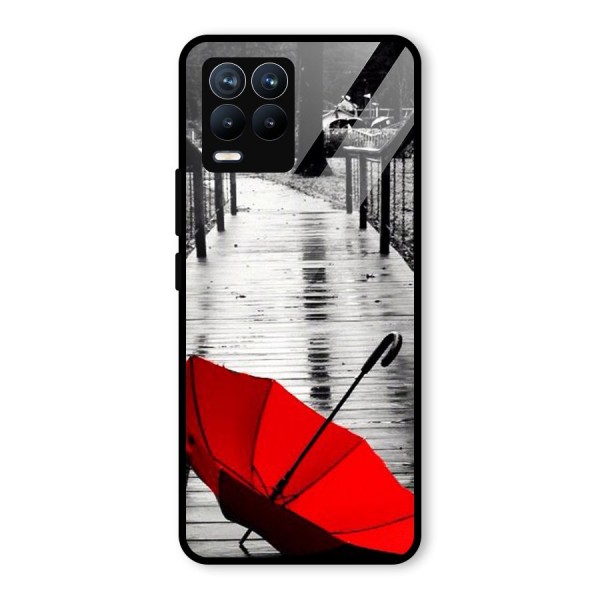 Red Umbrella Glass Back Case for Realme 8 Pro