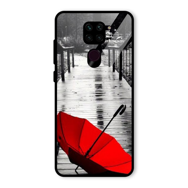 Red Umbrella Glass Back Case for Redmi Note 9