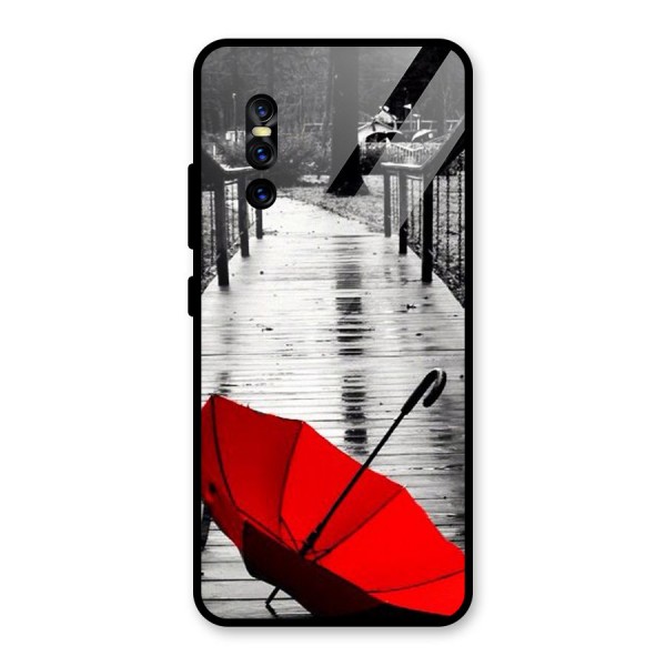 Red Umbrella Glass Back Case for Vivo V15 Pro