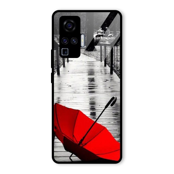 Red Umbrella Glass Back Case for Vivo X50 Pro