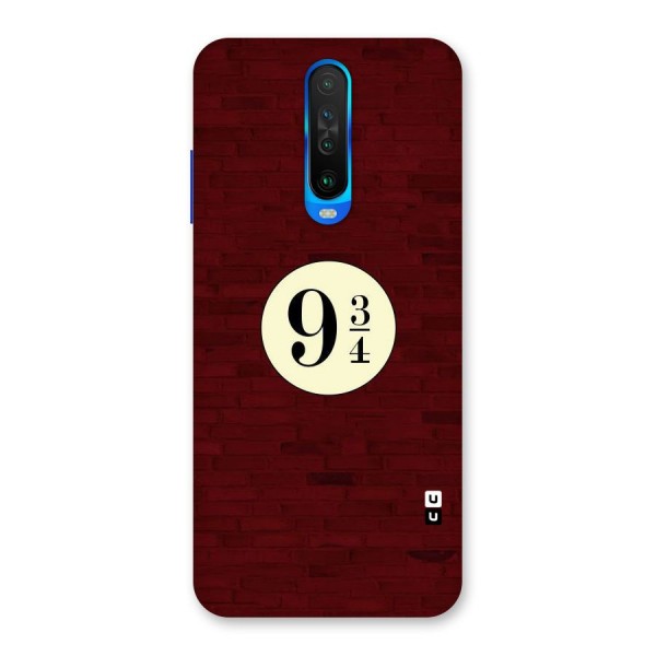 Red Wall Express Back Case for Poco X2