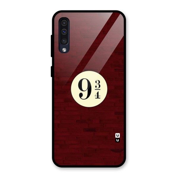 Red Wall Express Glass Back Case for Galaxy A50s