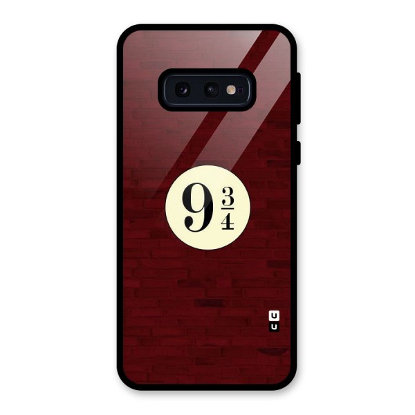 Red Wall Express Glass Back Case for Galaxy S10e