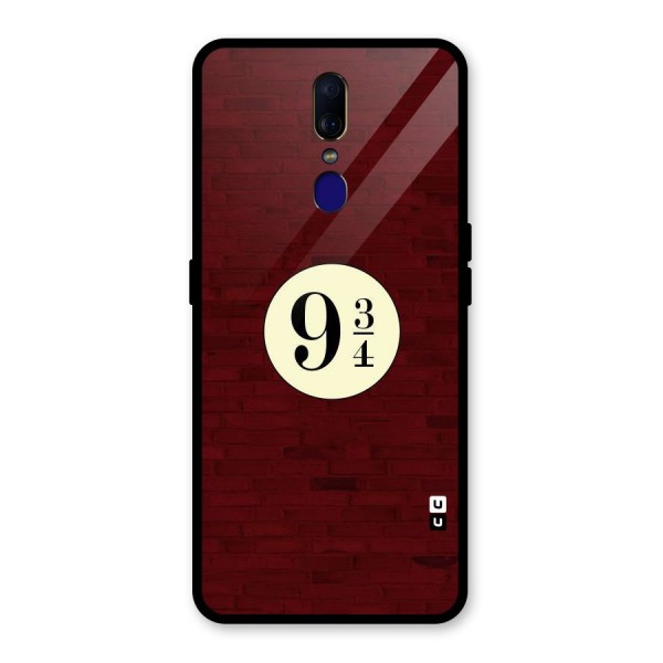 Red Wall Express Glass Back Case for Oppo F11