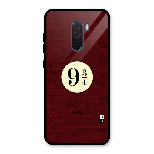 Red Wall Express Glass Back Case for Poco F1