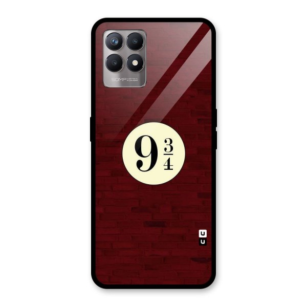 Red Wall Express Glass Back Case for Realme 8i