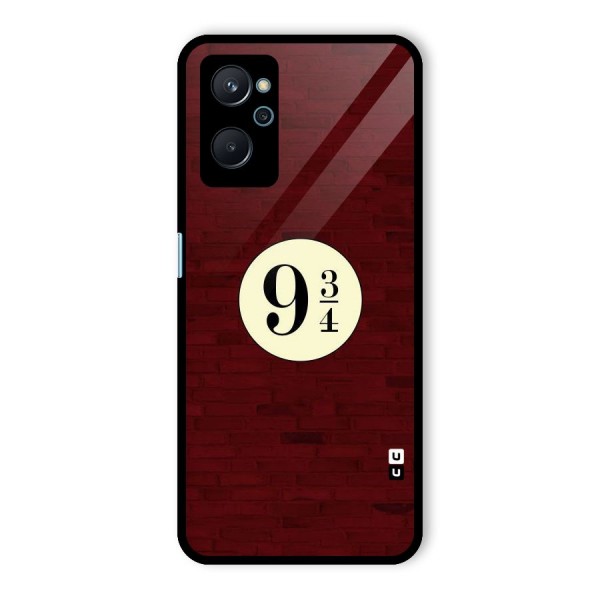 Red Wall Express Glass Back Case for Realme 9i