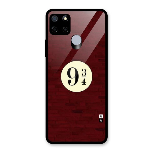 Red Wall Express Glass Back Case for Realme C15