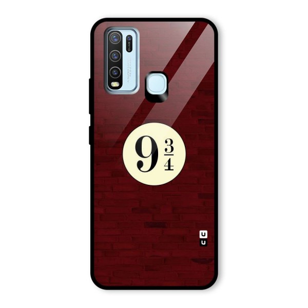 Red Wall Express Glass Back Case for Vivo Y30