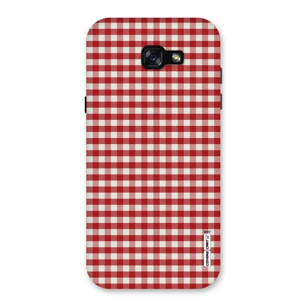 Red White Check Back Case for Galaxy A7 (2017)