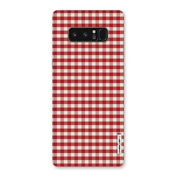 Red White Check Back Case for Galaxy Note 8