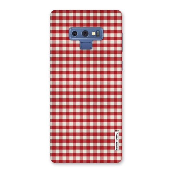 Red White Check Back Case for Galaxy Note 9