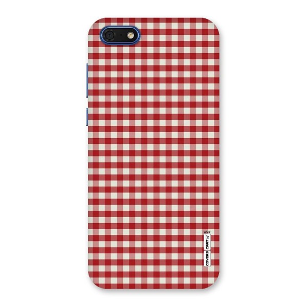 Red White Check Back Case for Honor 7s