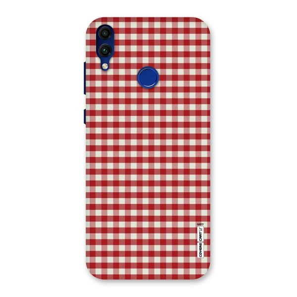 Red White Check Back Case for Honor 8C