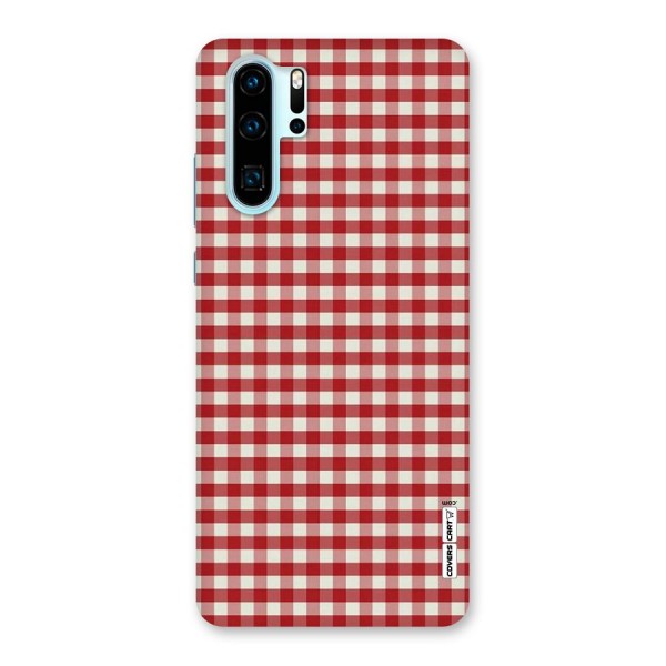 Red White Check Back Case for Huawei P30 Pro