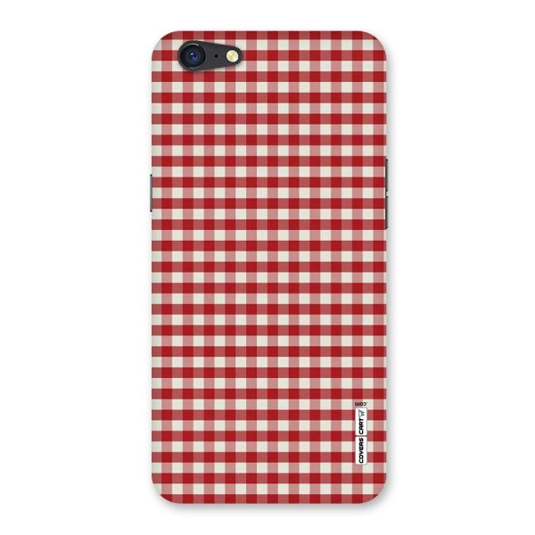 Red White Check Back Case for Oppo A71