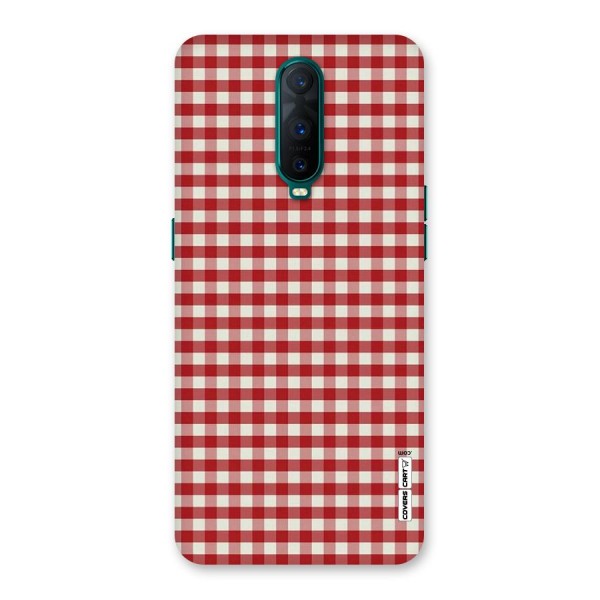 Red White Check Back Case for Oppo R17 Pro