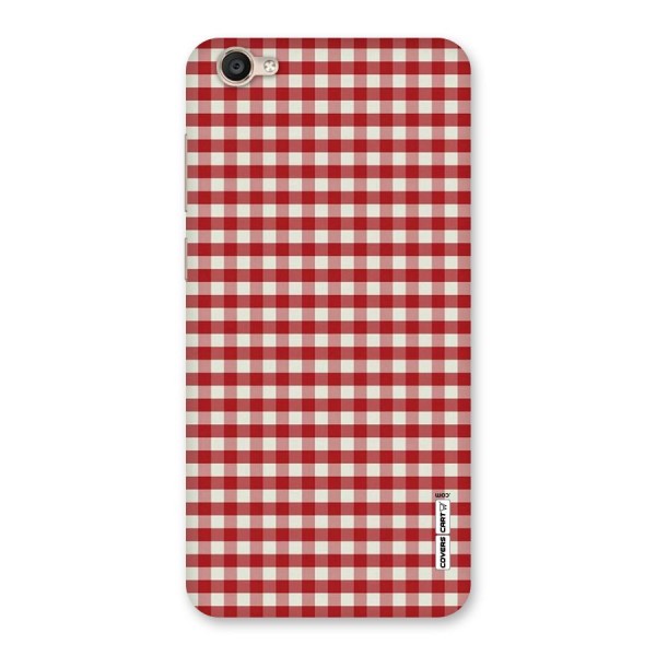 Red White Check Back Case for Vivo Y55s