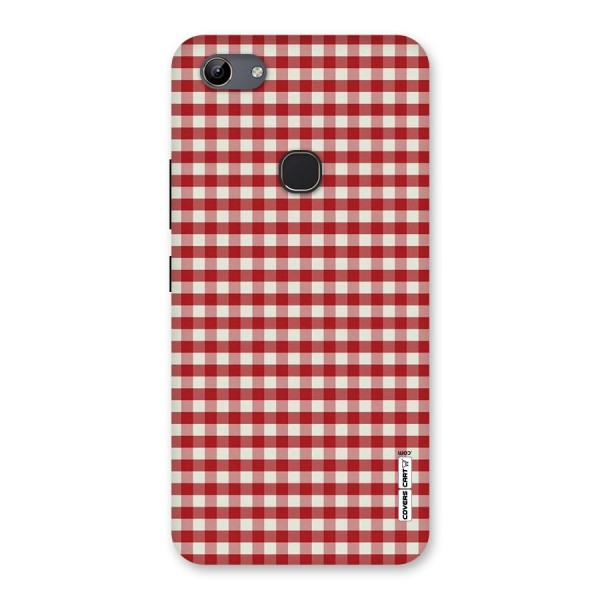 Red White Check Back Case for Vivo Y81