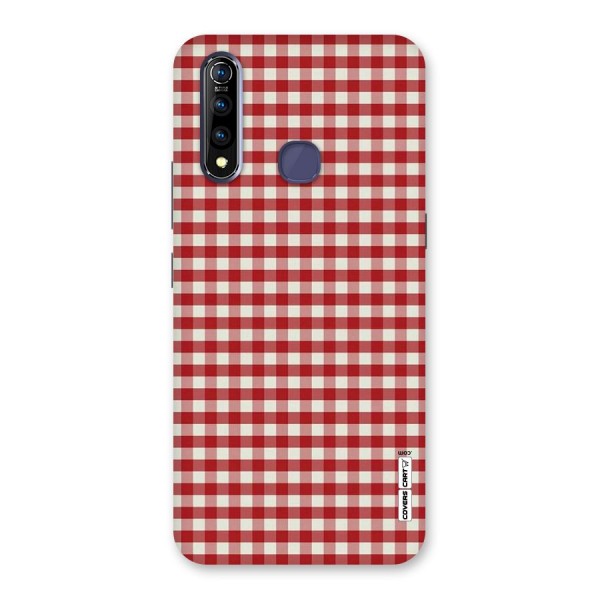 Red White Check Back Case for Vivo Z1 Pro