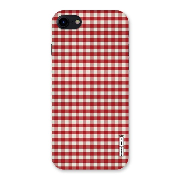 Red White Check Back Case for iPhone SE 2020