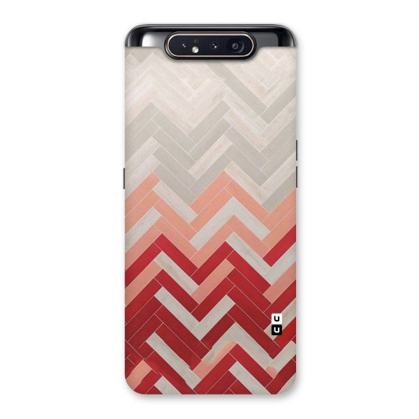 Reds and Greys Back Case for Galaxy A80