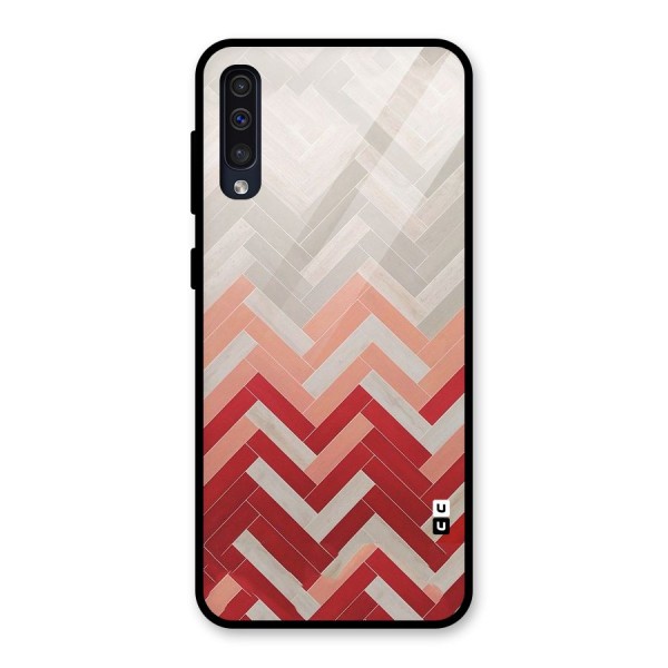 Reds and Greys Glass Back Case for Galaxy A50s