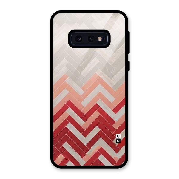 Reds and Greys Glass Back Case for Galaxy S10e