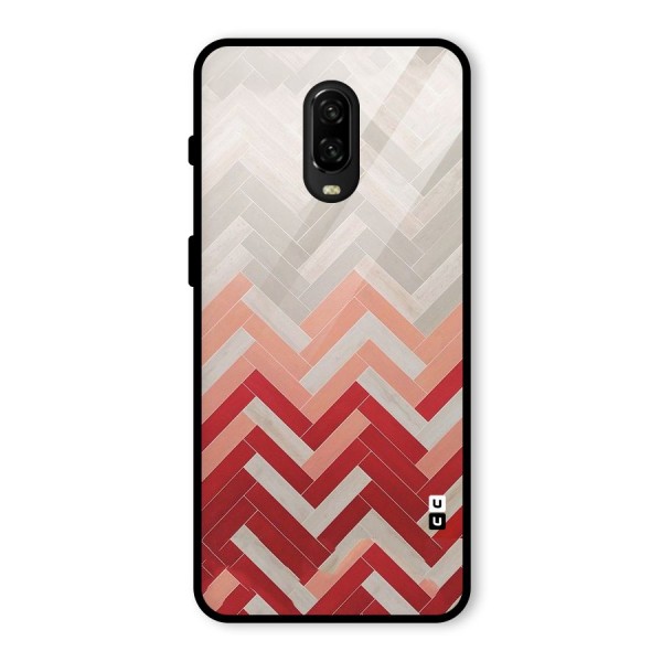 Reds and Greys Glass Back Case for OnePlus 6T