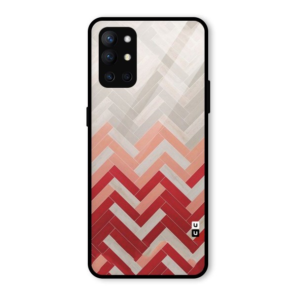 Reds and Greys Glass Back Case for OnePlus 9R