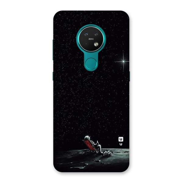 Resting Spaceman Face Back Case for Nokia 7.2