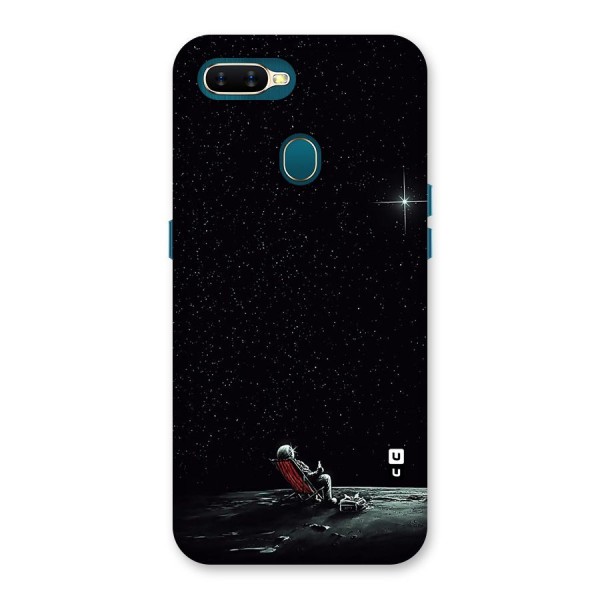 Resting Spaceman Face Back Case for Oppo A12