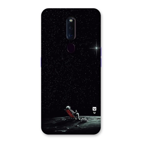 Resting Spaceman Face Back Case for Oppo F11 Pro
