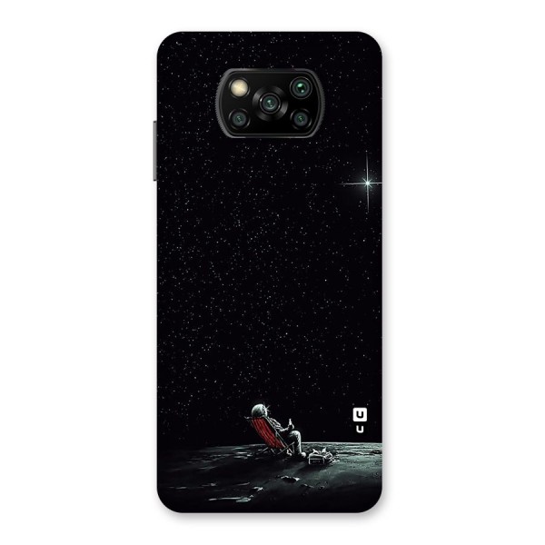 Resting Spaceman Face Back Case for Poco X3