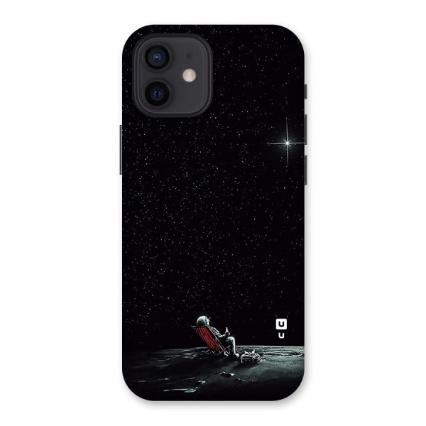 Resting Spaceman Face Back Case for iPhone 12