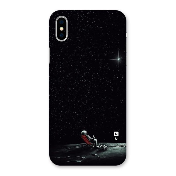 Resting Spaceman Face Back Case for iPhone XS