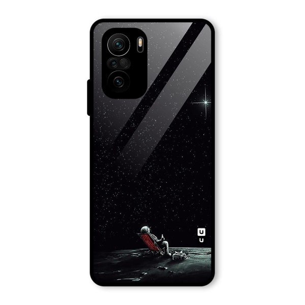 Resting Spaceman Face Glass Back Case for Mi 11x