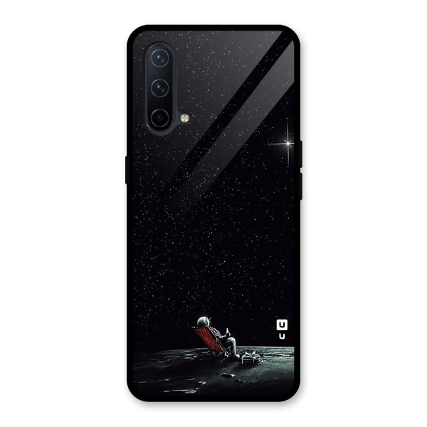 Resting Spaceman Face Glass Back Case for OnePlus Nord CE 5G