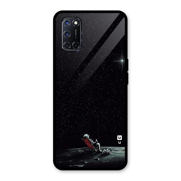 Resting Spaceman Face Glass Back Case for Oppo A52