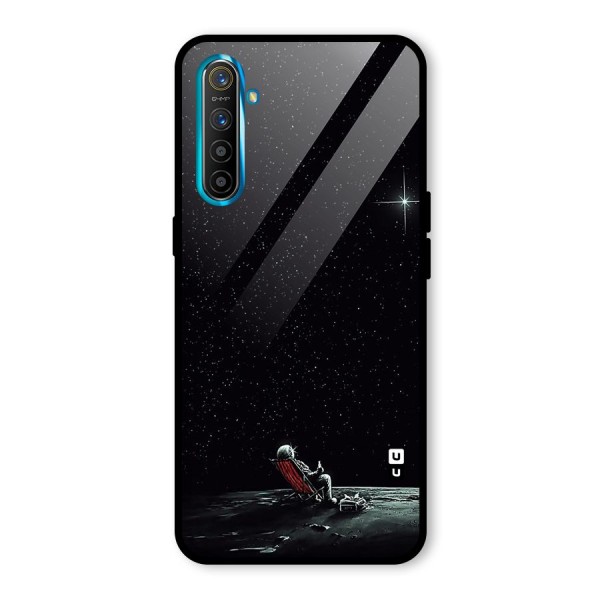 Resting Spaceman Face Glass Back Case for Realme X2